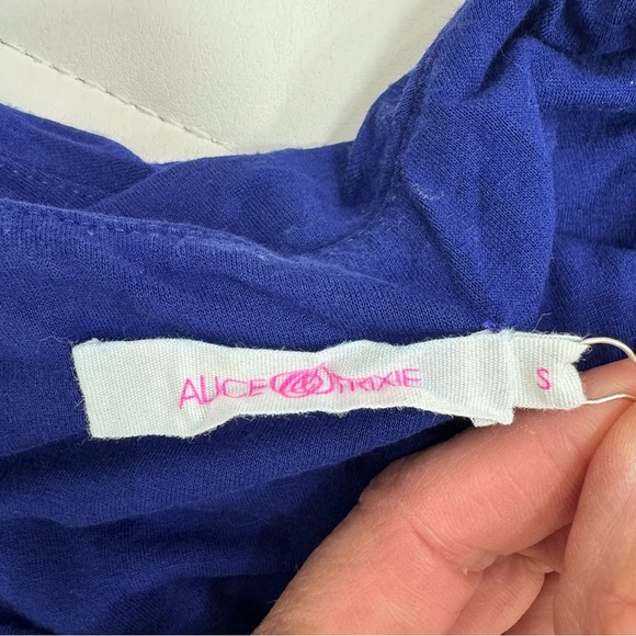 Alice & Trixie Silk Maxi Dress Watercolor open back sleeveless sz small - Picture 3 of 5